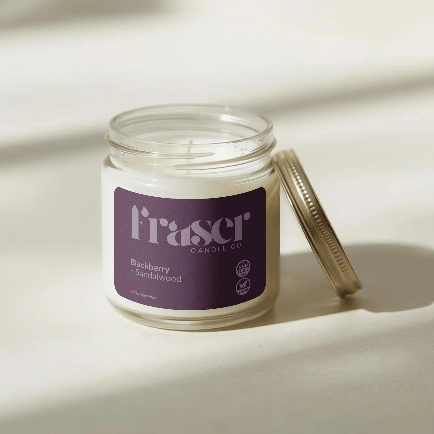Blackberry + Sandalwood - Soy Wax Candle (Lady)