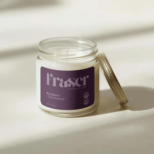 Blackberry + Sandalwood - Soy Wax Candle (Lady)