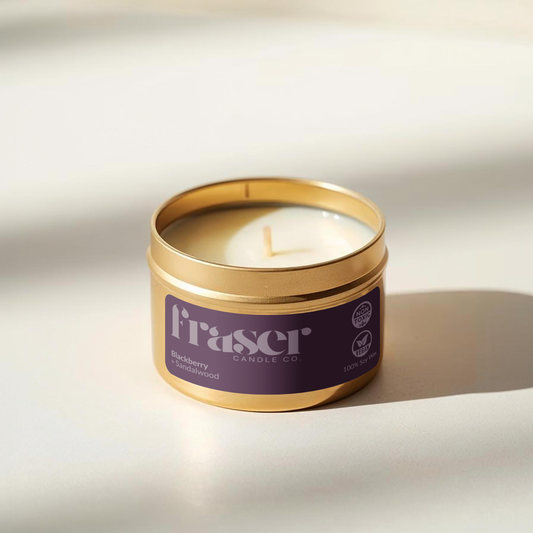 Blackberry + Sandalwood - Soy Wax Candle (Lady)