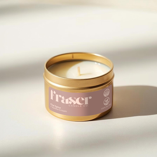Chai Spice + Vanilla Cream - Soy Wax Candle