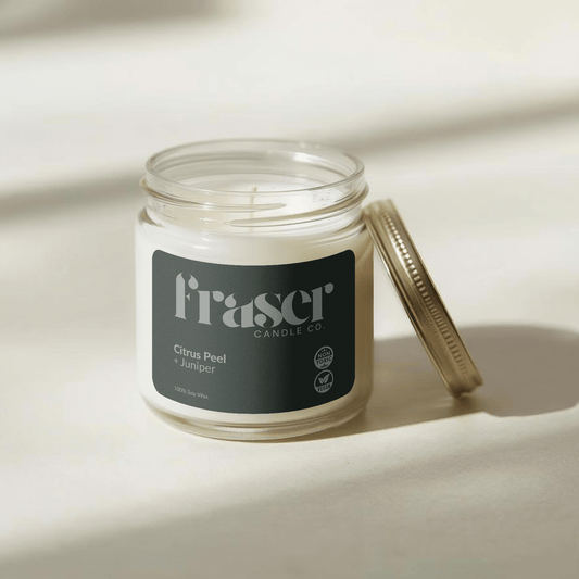 Citrus Peel + Juniper - Soy Wax Candle