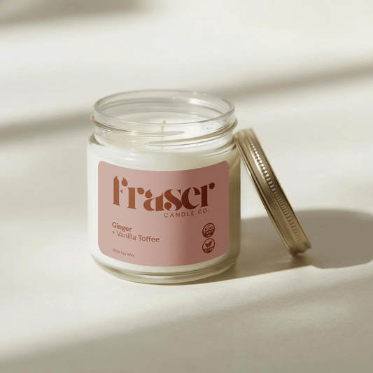Ginger + Vanilla Toffee - Soy Wax Candle