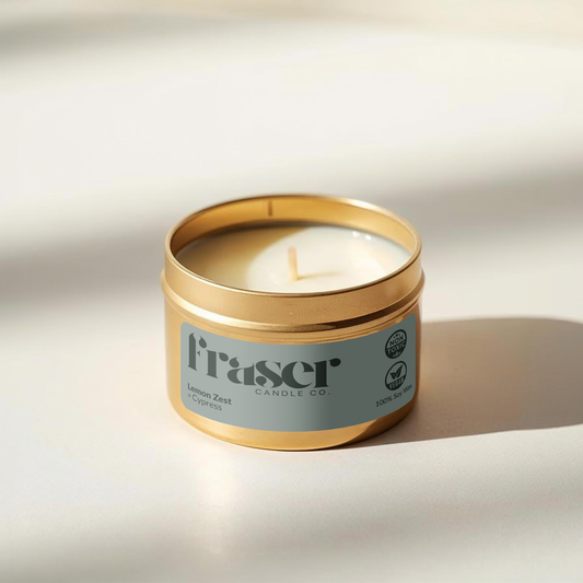Lemon Zest + Cypress - Soy Wax Candle (Silvermere)