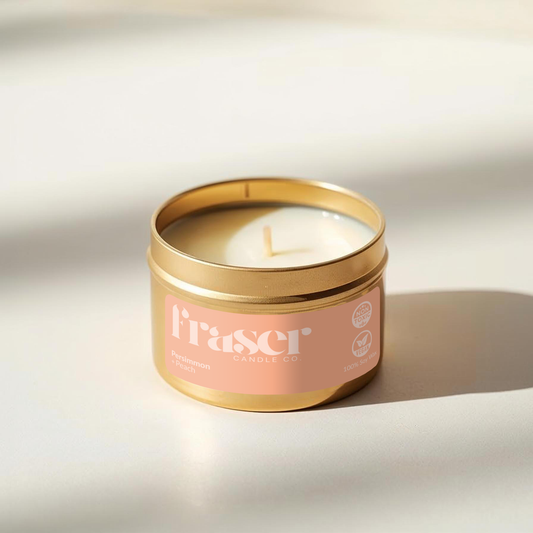Persimmon + Peach - Soy Wax Candle (Pour Some Sugar On Me)