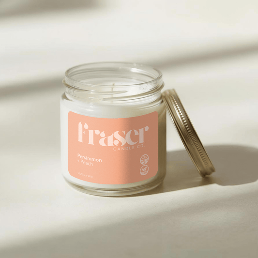 Persimmon + Peach - Soy Wax Candle (Pour Some Sugar On Me)