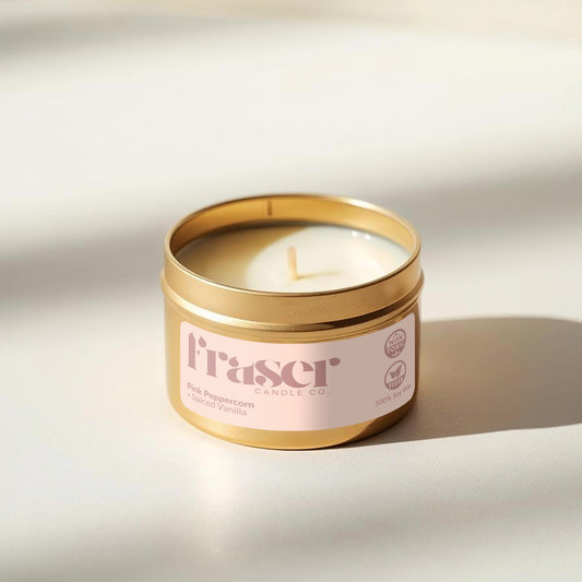 Pink Peppercorn + Spiced Vanilla - Soy Wax Candle (Slesse)