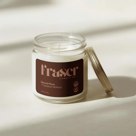 Spiced Plum + Candied Walnut - Soy Wax Candle