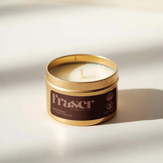 Spiced Plum + Candied Walnut - Soy Wax Candle