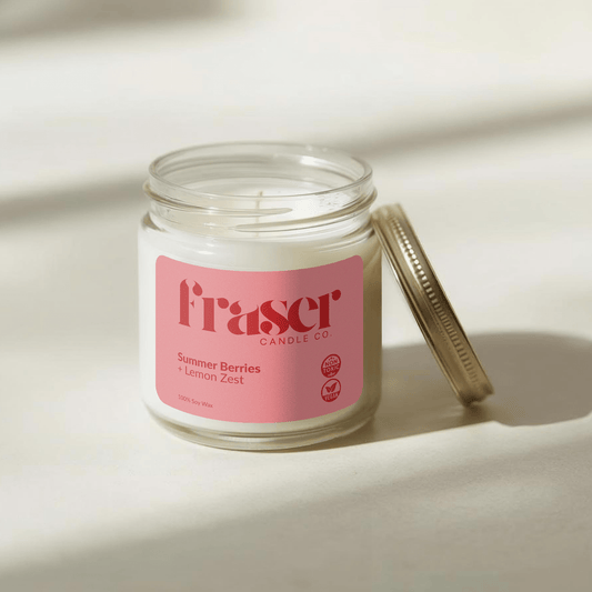 Summer Berries + Lemon Zest - Soy Wax Candle