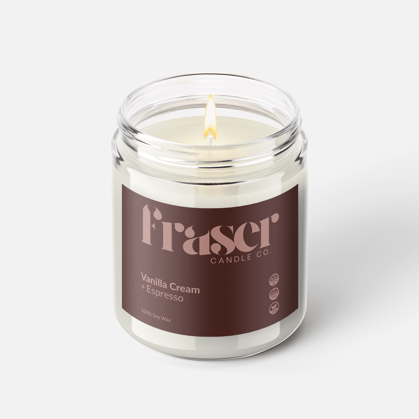 Vanilla Cream + Espresso - Soy Wax Candle (Golden)