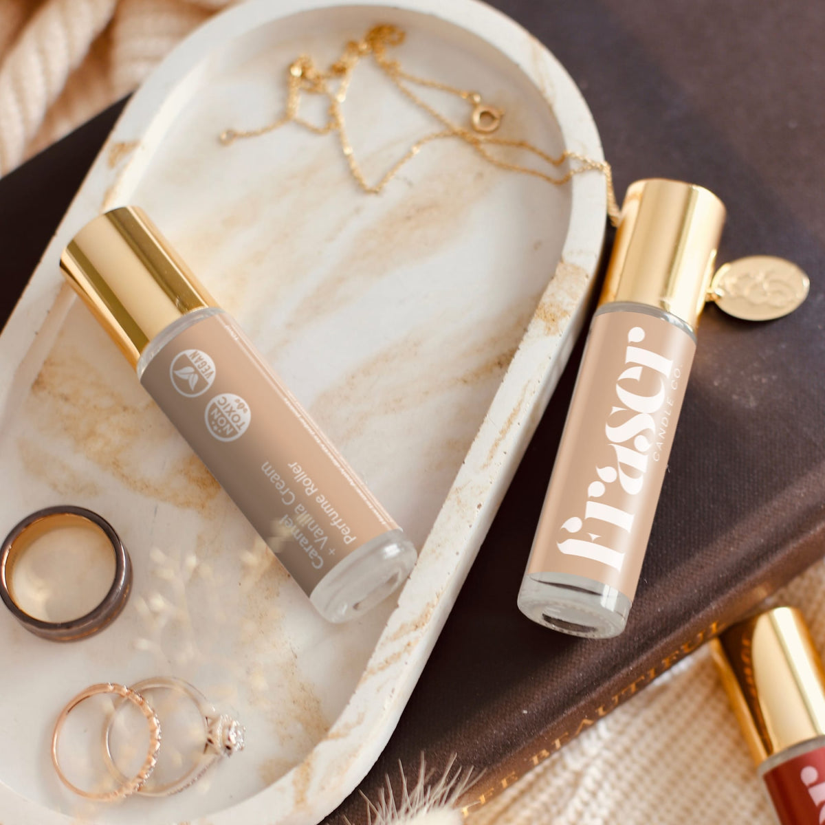 Caramel + Vanilla Cream Perfume Roller