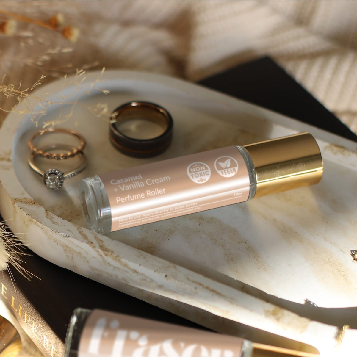 Caramel + Vanilla Cream Perfume Roller
