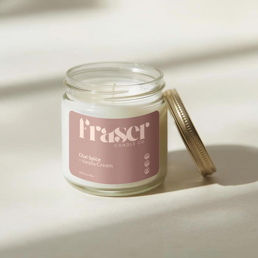Chai Spice + Vanilla Cream - Soy Wax Candle