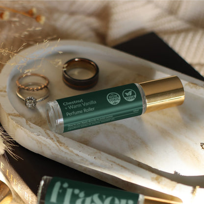 Chestnut + Warm Vanilla Perfume Roller (No. 19)