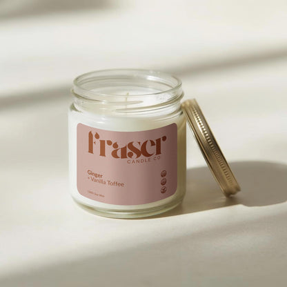 Ginger + Vanilla Toffee - Soy Wax Candle