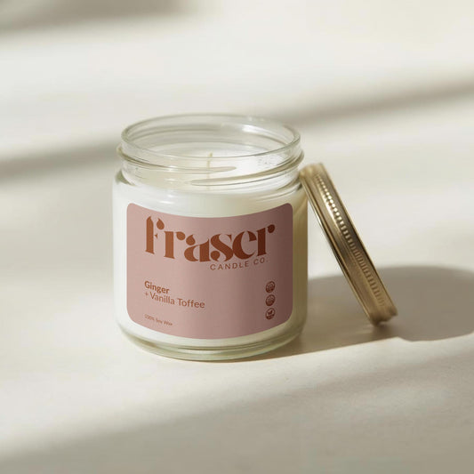 Ginger + Vanilla Toffee - Soy Wax Candle