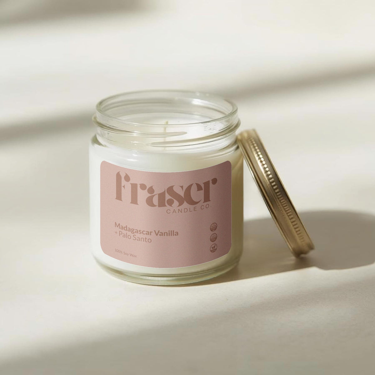 Madagascar Vanilla + Palo Santo - Soy Wax Candle