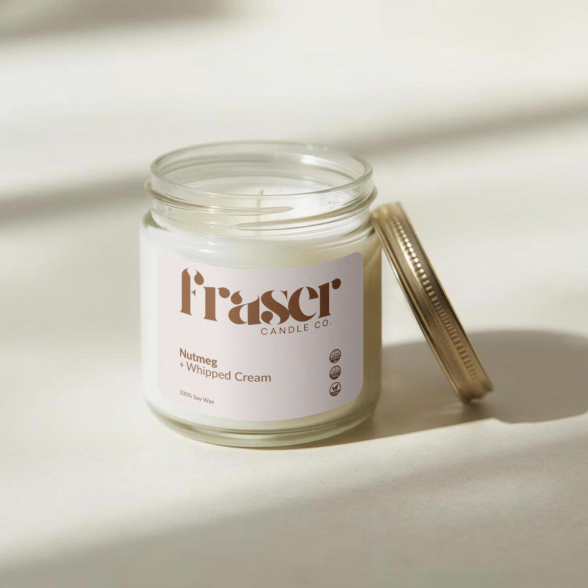 Nutmeg + Whipped Cream - Soy Wax Candle