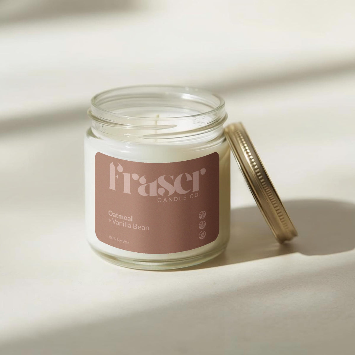 Oatmeal + Vanilla Bean - Soy Wax Candle (Teapot Hill)
