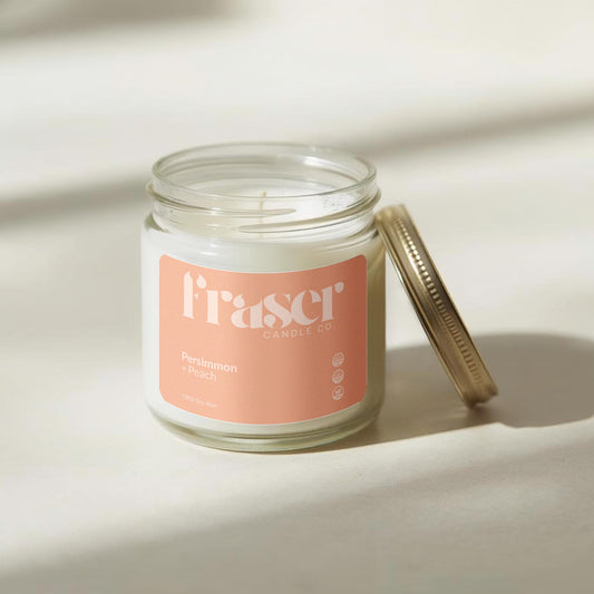 Persimmon + Peach - Soy Wax Candle (Pour Some Sugar On Me)