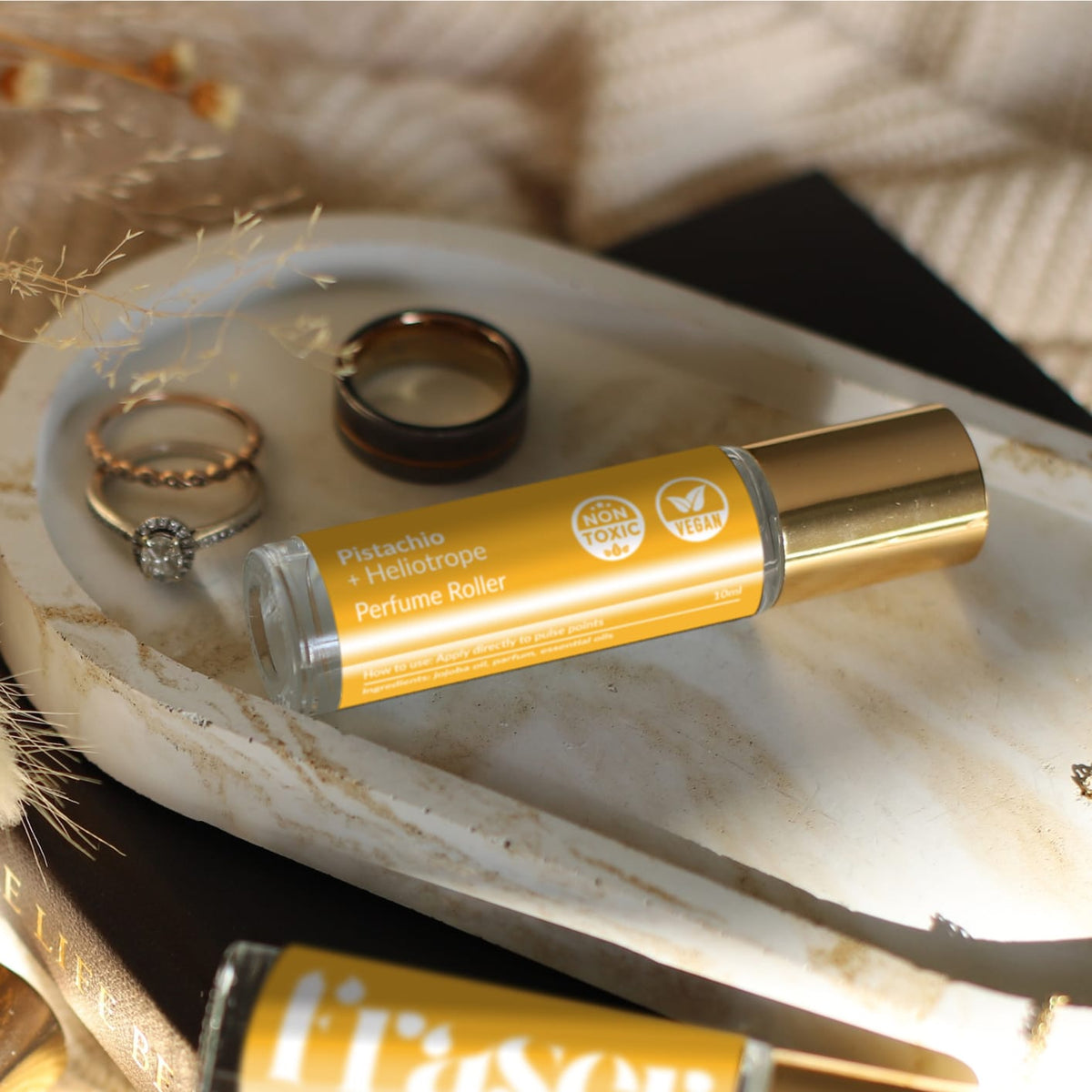 Pistachio + Heliotrope Perfume Roller (No. 7)