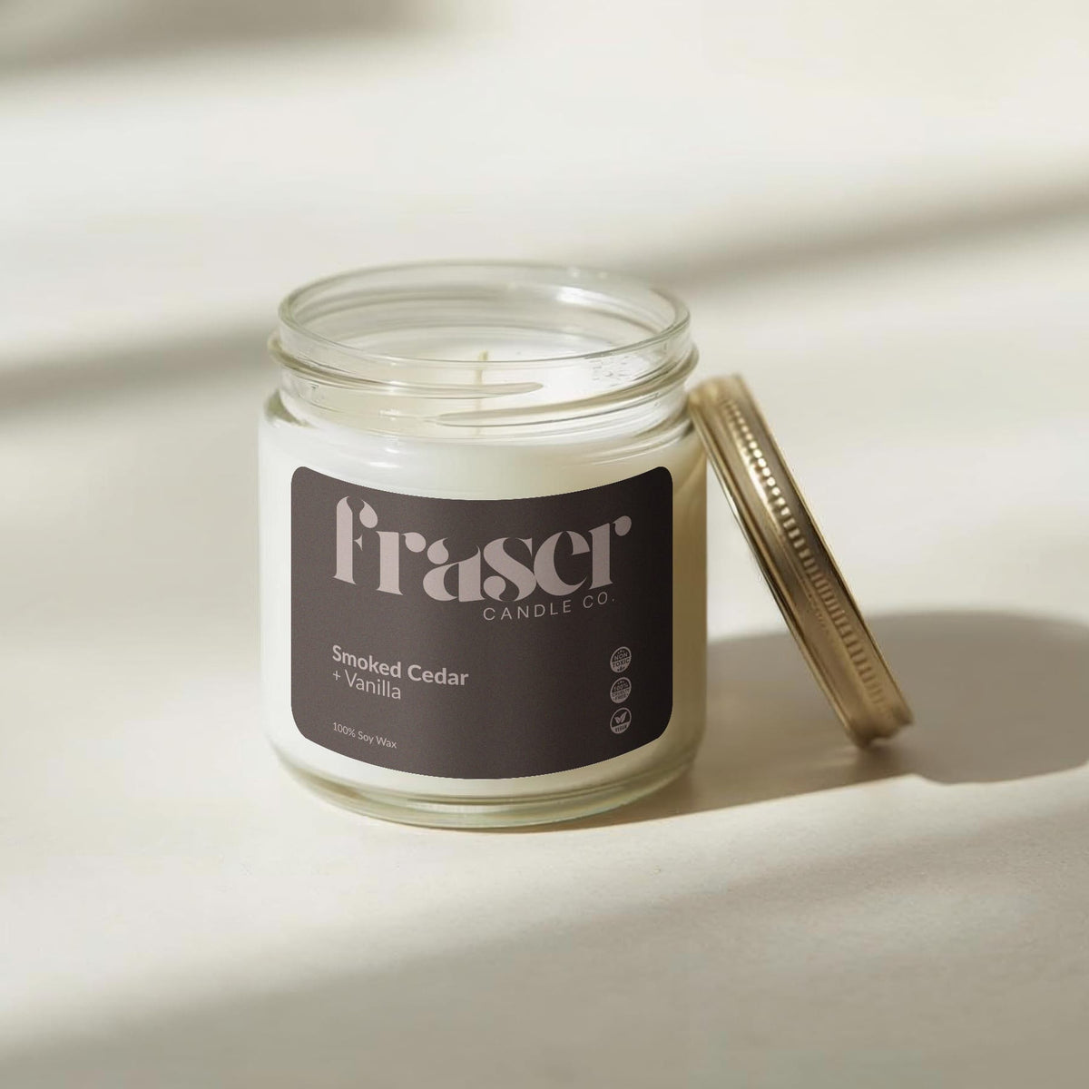 Smoked Cedar + Vanilla - Soy Wax Candle