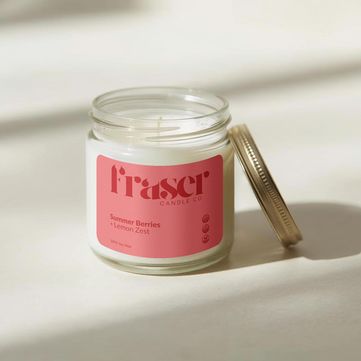 Summer Berries + Lemon Zest - Soy Wax Candle