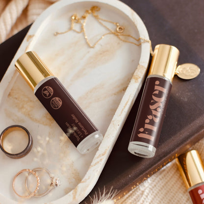 Tonka Bean + Leather Perfume Roller