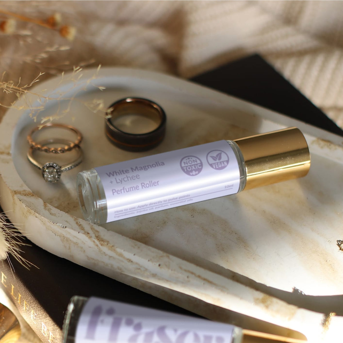 White Magnolia + Lychee Perfume Roller (No. 17)